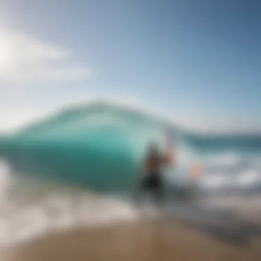 Reef Fanning engaging in a training session at the beach