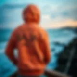 Baja Beach Hooded Sweater by the Coast Baja Beach hooded sweater displayed on a coastal background
