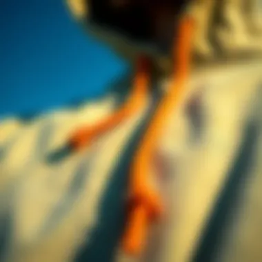 Close-up of the material texture of the Baja Beach hooded sweater