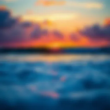 A vibrant sunset over the surf at Sunset Beach