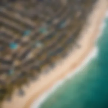 Aerial view of Boa Vista Resort showcasing its stunning beachfront and crystal-clear waters