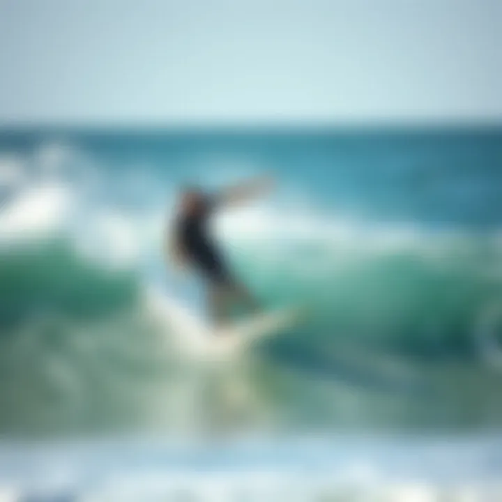 Mastering Waves with Swim Fins Bodyboarder performing a maneuver with swim fins