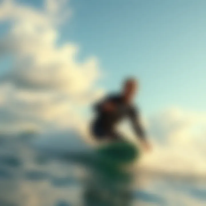 Carve Kona Rashguard in Motion Dynamic view of the Carve Kona Rashguard in action on the water