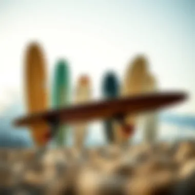 Different longboard shapes for various riding styles