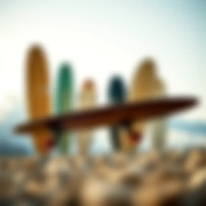 Different longboard shapes for various riding styles