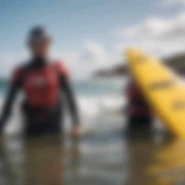 Safety gear and equipment essential for novice surfers