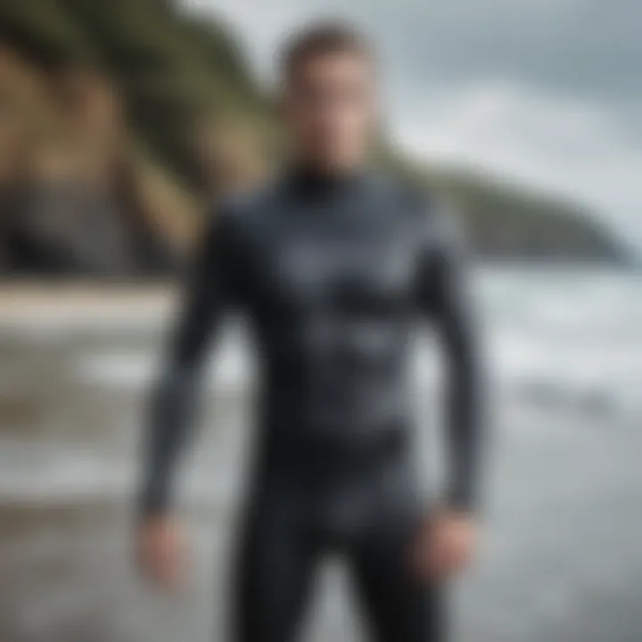 Innovative wetsuit technology displayed with features highlighted