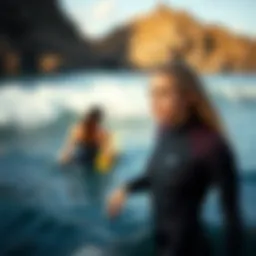 Custom wetsuit showcasing unique design elements