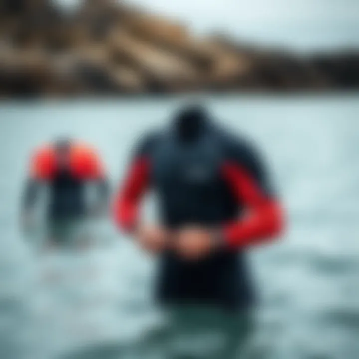 Materials used in dry suits and wet suits