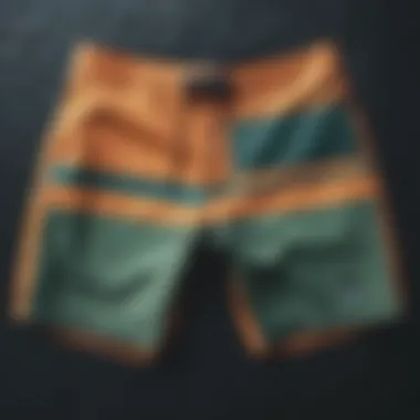 Eco-friendly board shorts showcasing sustainable practices