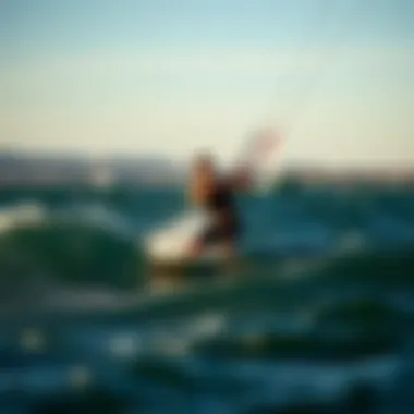 Dynamic Performance on Water Kiteboard performance on water capturing dynamic action