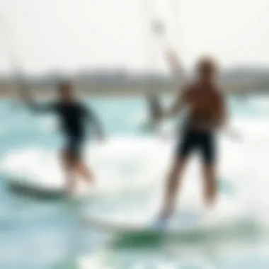 Suitability for Various Skill Levels Various skill levels using Airush kiteboards in different scenarios