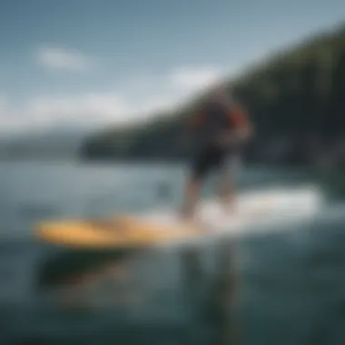 Techniques for Mastering Foilboarding Illustration of foilboarding techniques on water.