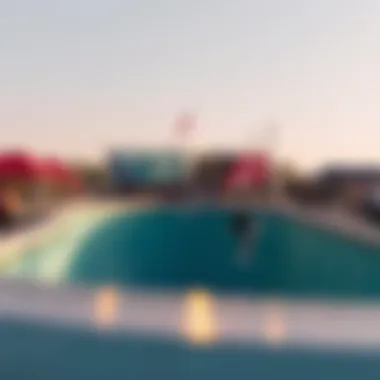 A half pipe at a cultural event showcasing its significance.
