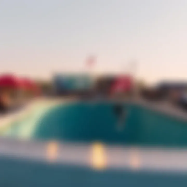 A half pipe at a cultural event showcasing its significance.