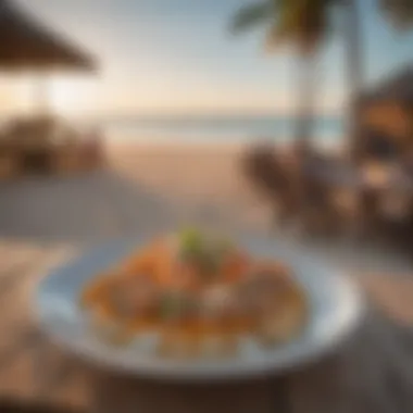 A traditional local dish beautifully presented, representing the unique culinary experience of Jericoacoara.