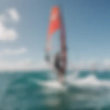 Windsurfing Adventure in Kandui Thrilling windsurfing action on the waves of Kandui