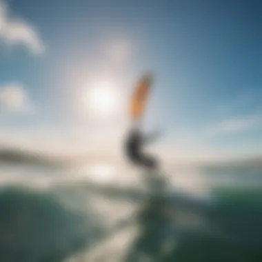 Vibrant kitesurfing scene capturing the essence of the sport