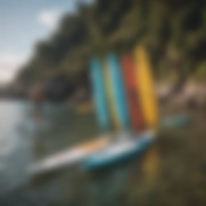 Different types of paddle boards