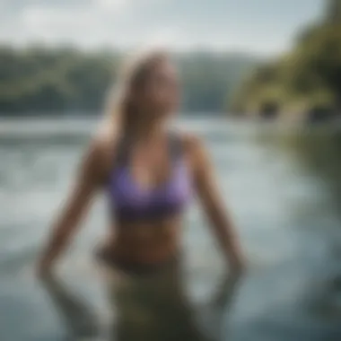 Lifestyle photo showcasing a serene moment by the water