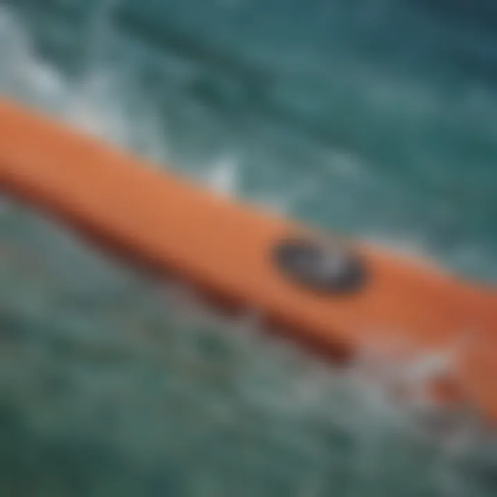 Close-up of eco-friendly materials used in Rip Curl board shorts