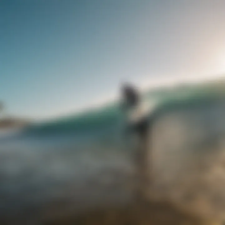 Surfers riding the vibrant waters of Kuta Beach