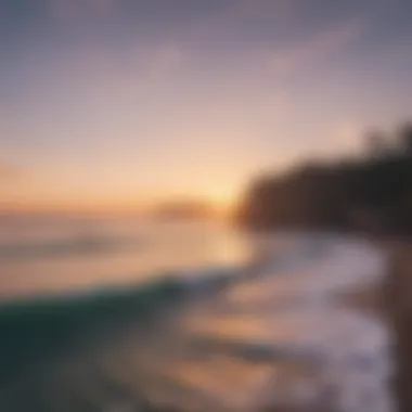 A serene sunset view over the surf at Uluwatu