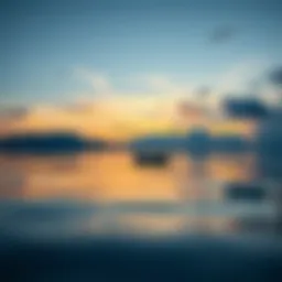 Calm waters reflecting the sky, symbolizing tranquility