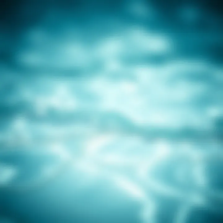 Close-up of ocean water with varying salinity layers