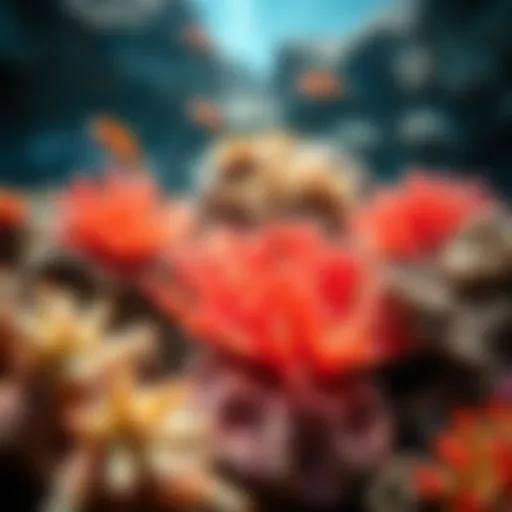Vibrant coral reef showcasing marine biodiversity