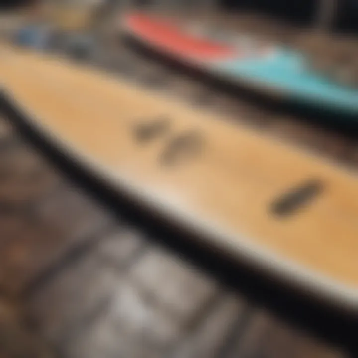 Materials used in slingshot surfboard construction