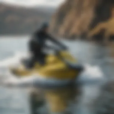 Watersport Enthusiasts in Action Winter watersport enthusiasts enjoying cold water activities