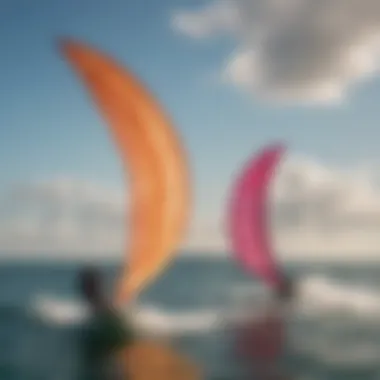 Side-by-side comparison of the Ocean Rodeo Flite and a traditional kite.