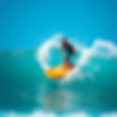 Osprey Surfboard in Action on a Wave Osprey surfboard on a vibrant wave, highlighting its performance