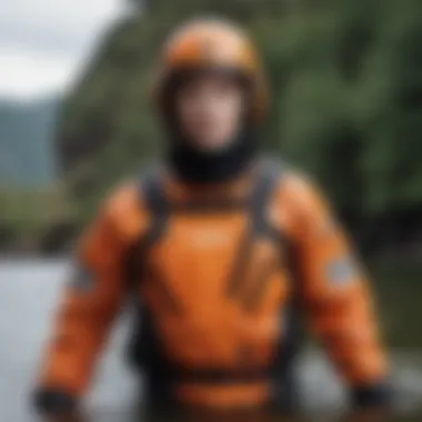 Prolimit drysuit worn by an athlete during a watersport activity