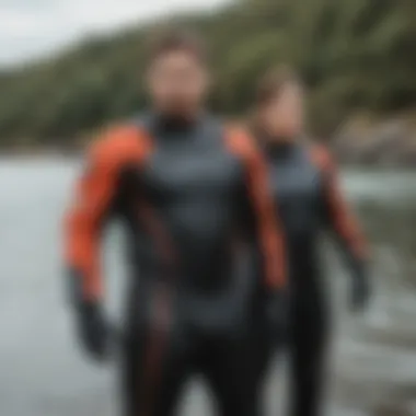 Side-by-side comparison of Prolimit drysuit and competitor models