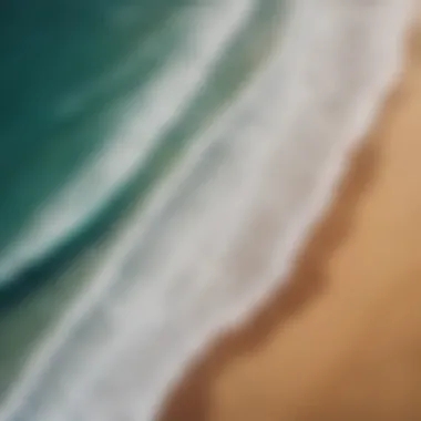 Aerial view of renowned surf spot in Morocco with perfect waves