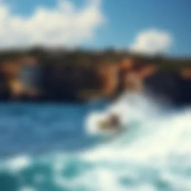 Popular Skimboarding Destination Scenic view of a popular skimboarding destination