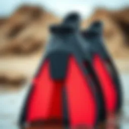 Detailed view of thruster fins showcasing their unique design and features