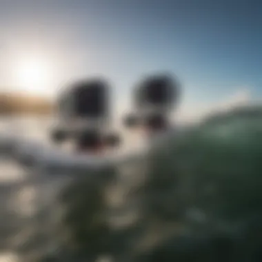 GoPro in Action on Waves GoPro camera capturing action on the waves