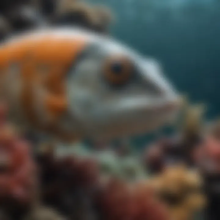 A close-up of a marine species exhibiting unique adaptations to ocean conditions.