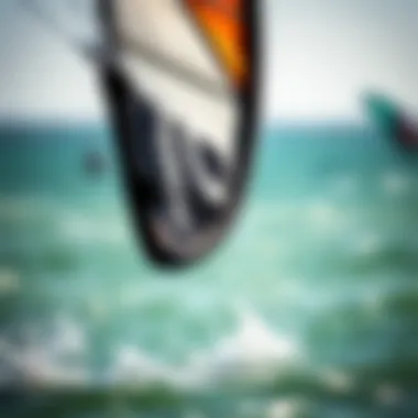 Close-up of a quality kite for kiteboarding