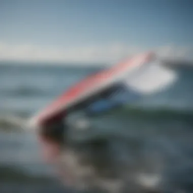 Close-up of the KT Wing Board showcasing its unique design features