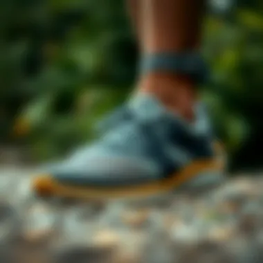 Close-up of Olukai Nohea Mesh Shoe showcasing its breathable material