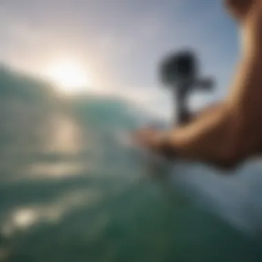 An overview of safety measures while using a GoPro in surf conditions.