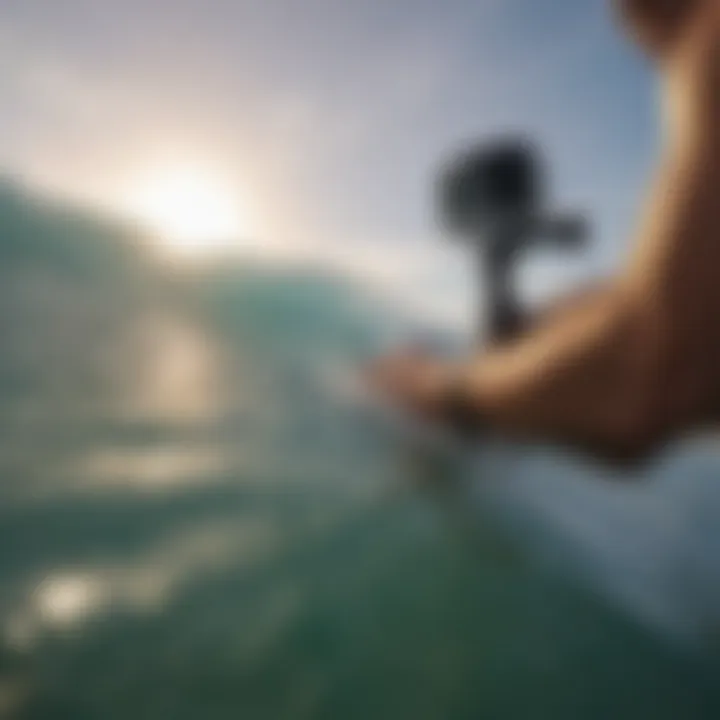 An overview of safety measures while using a GoPro in surf conditions.