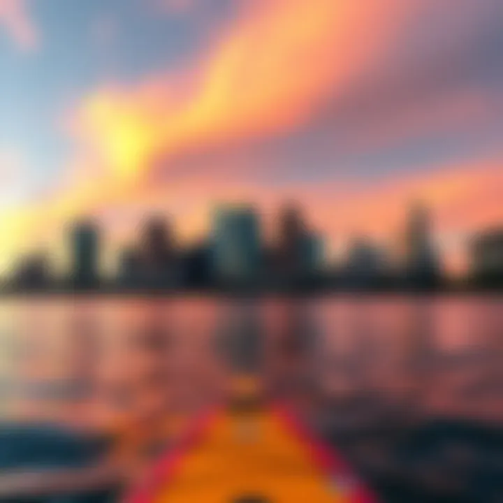 Scenic view of the Austin skyline from the water