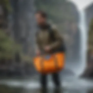 Patagonia Ultralight Tote in action during a watersport activity