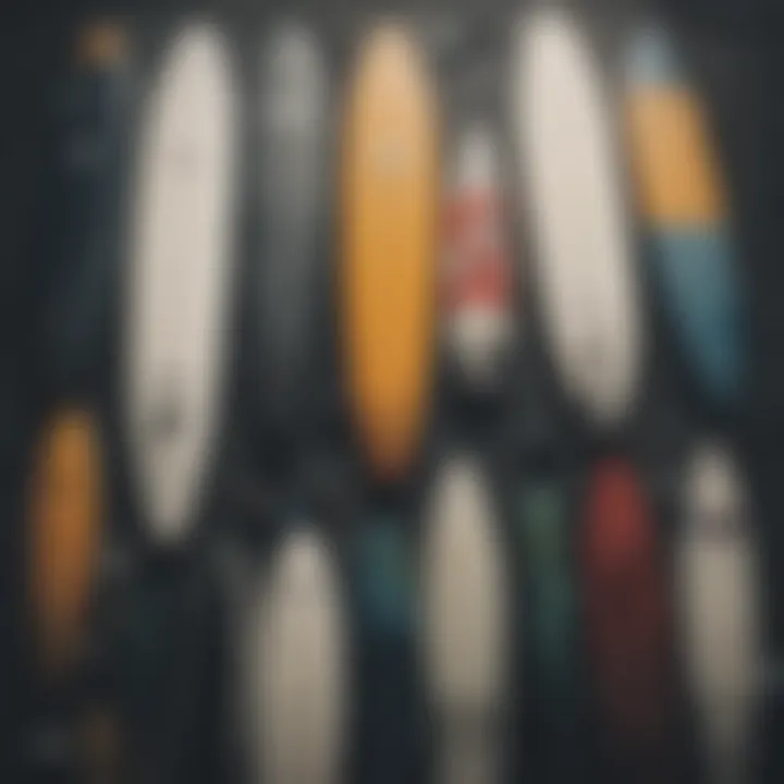 A collection of essential surfing equipment neatly arranged