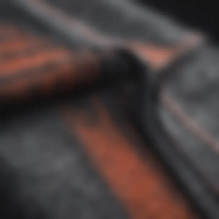 Close-up of the durable fabric highlighting craftsmanship